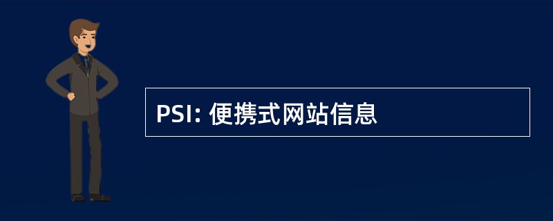 PSI: 便携式网站信息