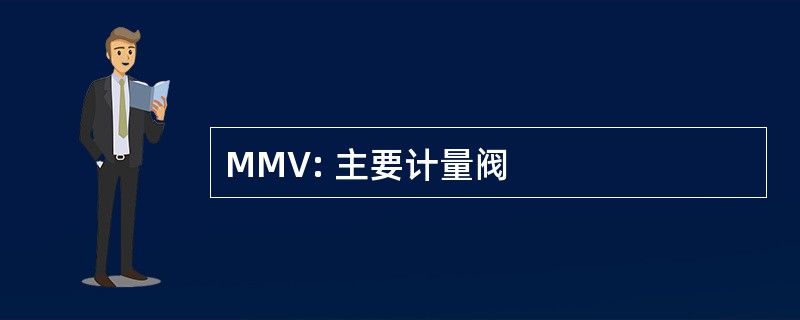 MMV: 主要计量阀