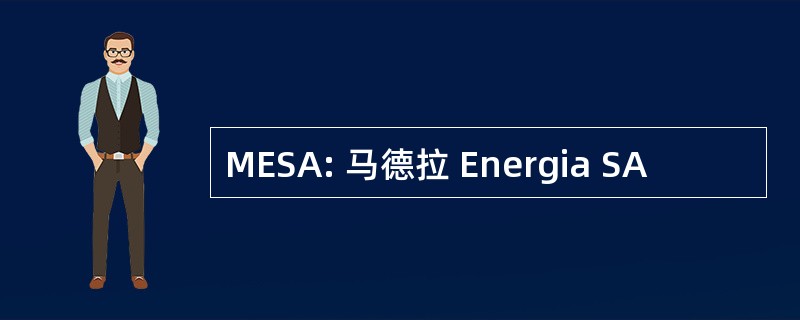 MESA: 马德拉 Energia SA