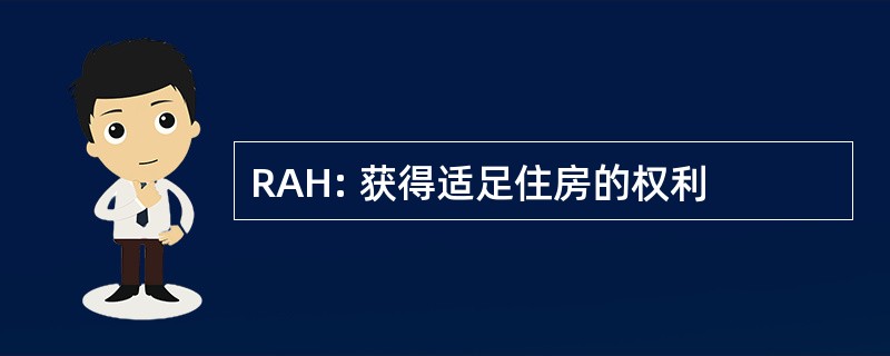 RAH: 获得适足住房的权利