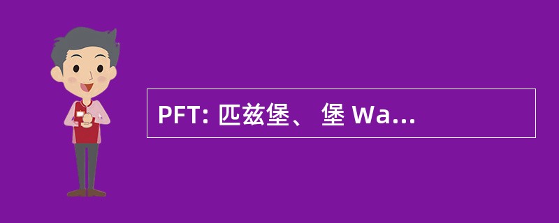 PFT: 匹兹堡、 堡 Wayne 和芝加哥的铁路公司