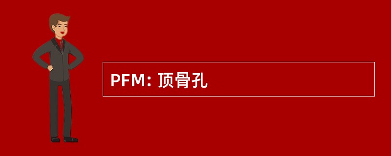 PFM: 顶骨孔