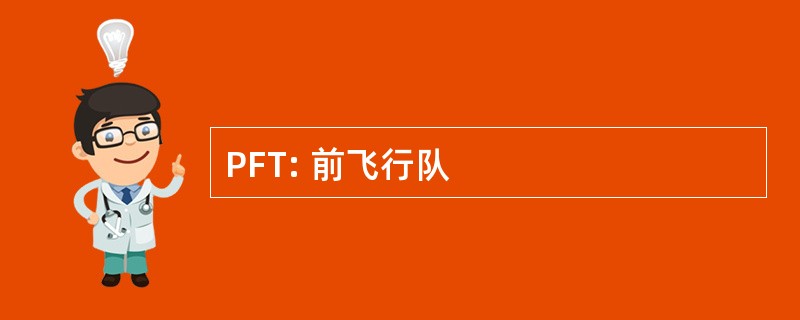 PFT: 前飞行队