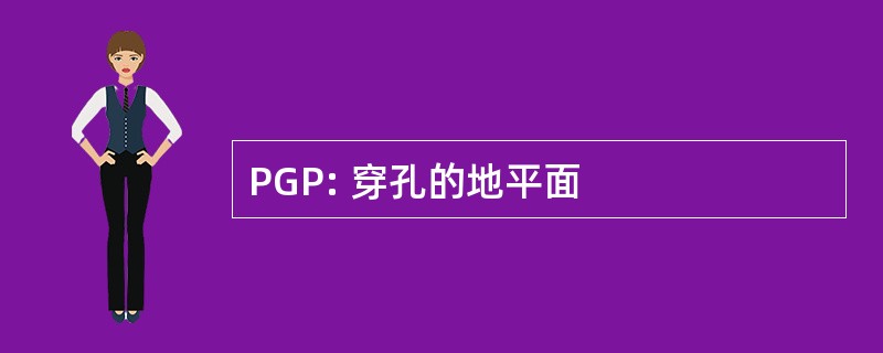 PGP: 穿孔的地平面