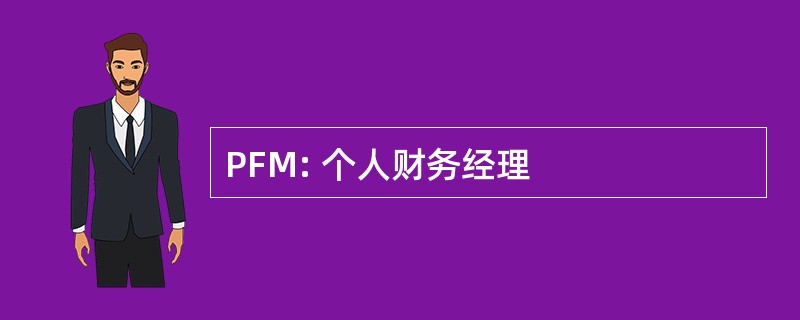 PFM: 个人财务经理