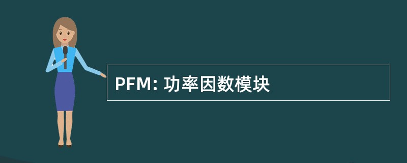 PFM: 功率因数模块