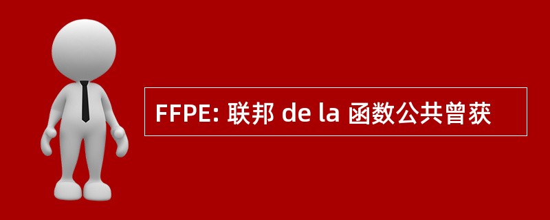 FFPE: 联邦 de la 函数公共曾获