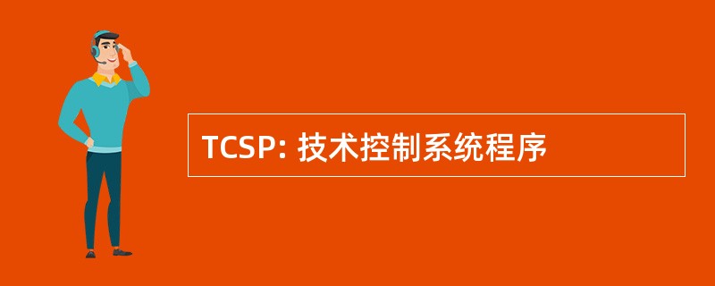 TCSP: 技术控制系统程序