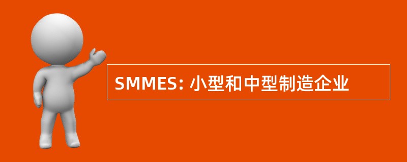 SMMES: 小型和中型制造企业