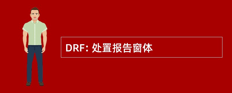 DRF: 处置报告窗体