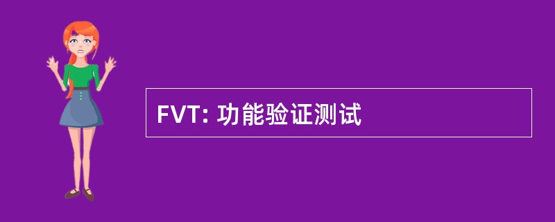 FVT: 功能验证测试