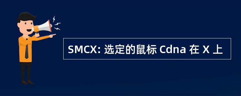 SMCX: 选定的鼠标 Cdna 在 X 上