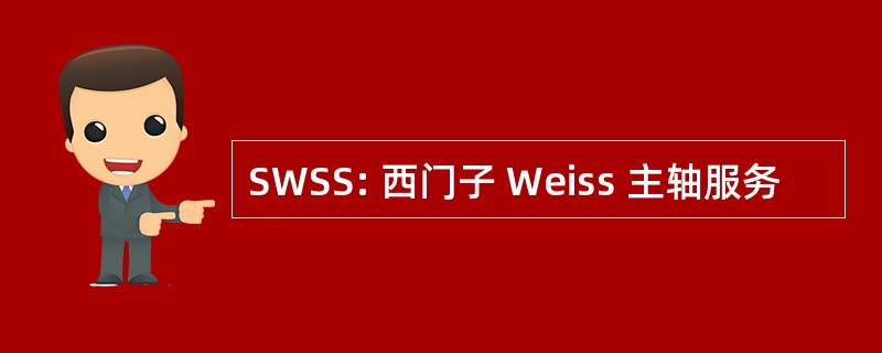 SWSS: 西门子 Weiss 主轴服务