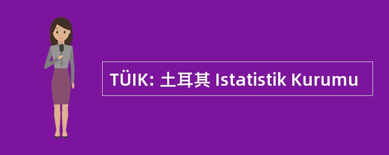 TÜIK: 土耳其 Istatistik Kurumu