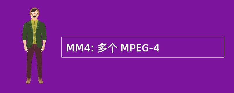 MM4: 多个 MPEG-4