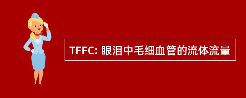 TFFC: 眼泪中毛细血管的流体流量