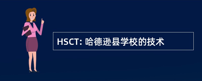 HSCT: 哈德逊县学校的技术