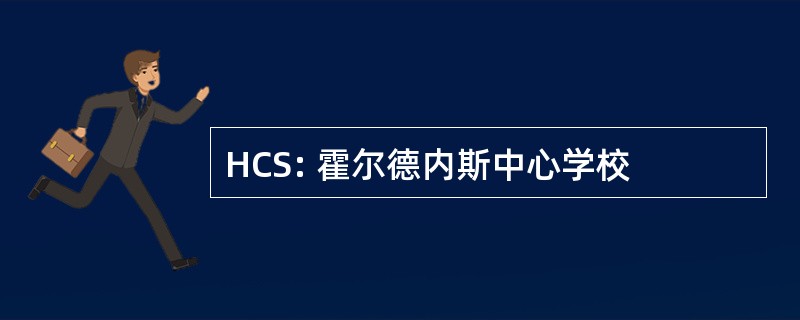 HCS: 霍尔德内斯中心学校