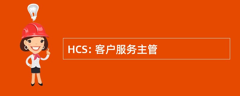 HCS: 客户服务主管