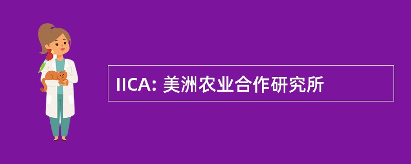 IICA: 美洲农业合作研究所