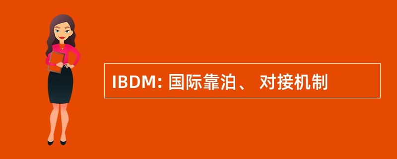 IBDM: 国际靠泊、 对接机制