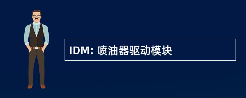 IDM: 喷油器驱动模块