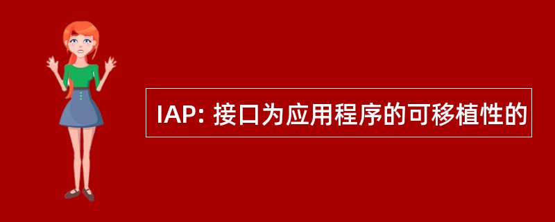 IAP: 接口为应用程序的可移植性的