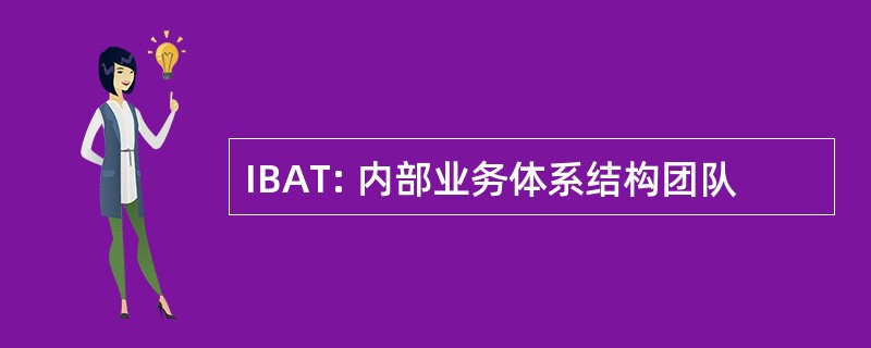 IBAT: 内部业务体系结构团队