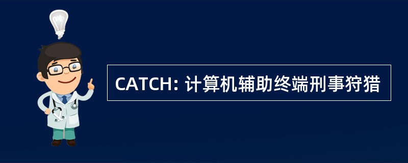 CATCH: 计算机辅助终端刑事狩猎