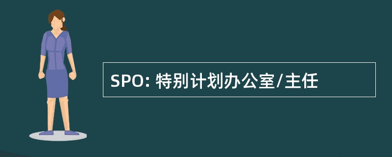 SPO: 特别计划办公室/主任