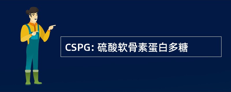 CSPG: 硫酸软骨素蛋白多糖