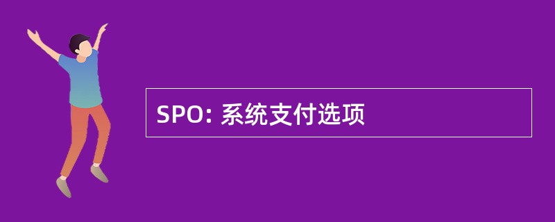 SPO: 系统支付选项