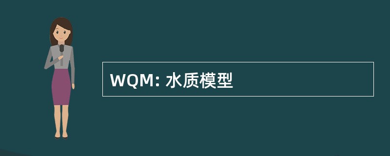 WQM: 水质模型