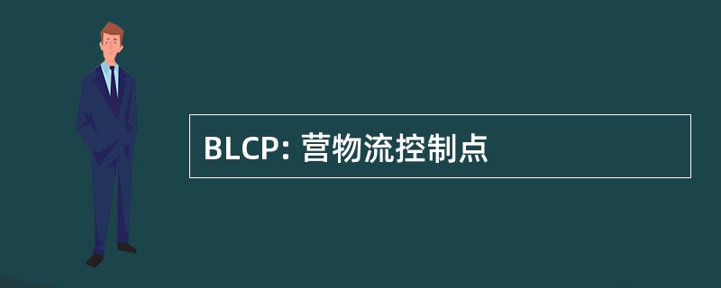 BLCP: 营物流控制点