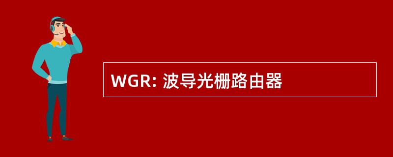 WGR: 波导光栅路由器