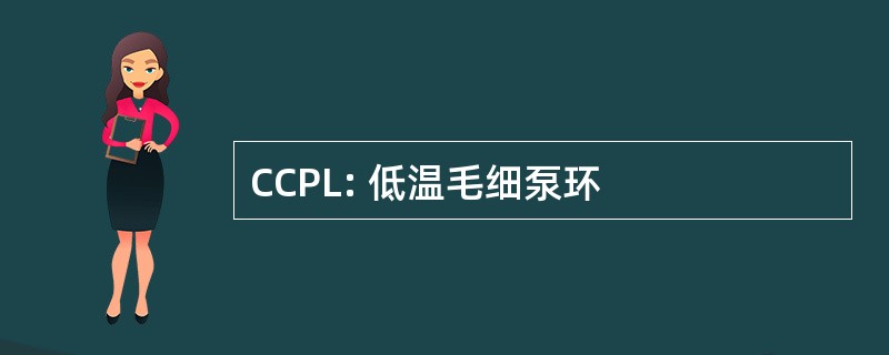 CCPL: 低温毛细泵环