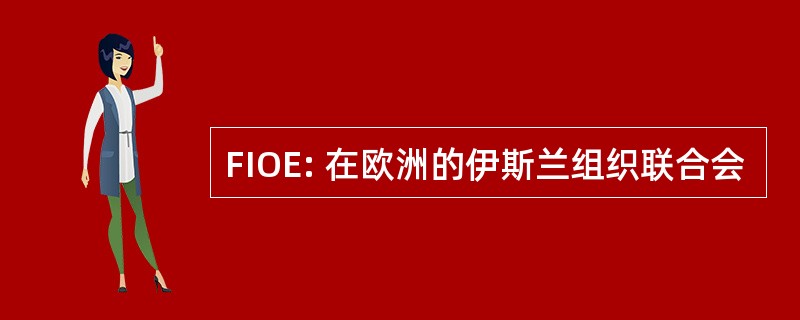 FIOE: 在欧洲的伊斯兰组织联合会