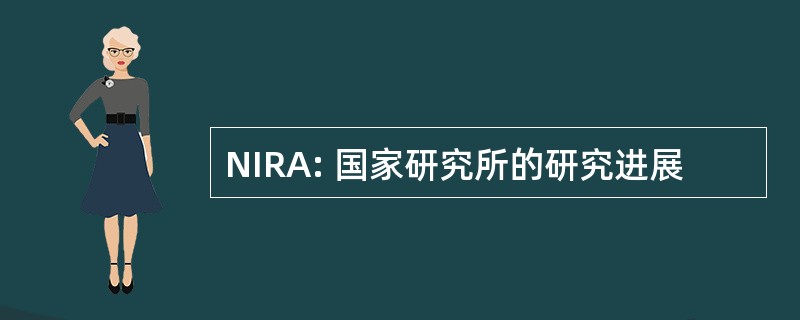 NIRA: 国家研究所的研究进展