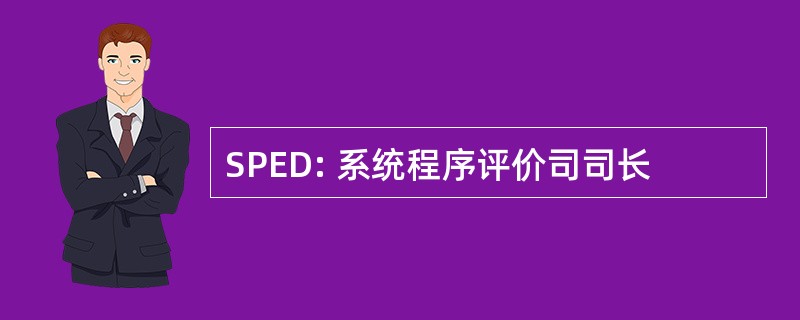 SPED: 系统程序评价司司长