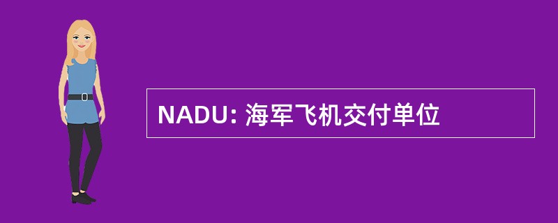 NADU: 海军飞机交付单位