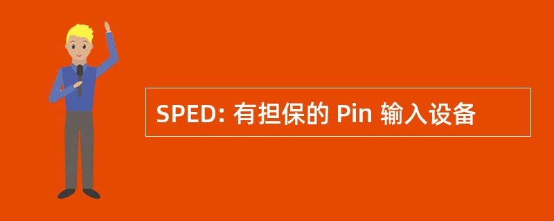 SPED: 有担保的 Pin 输入设备