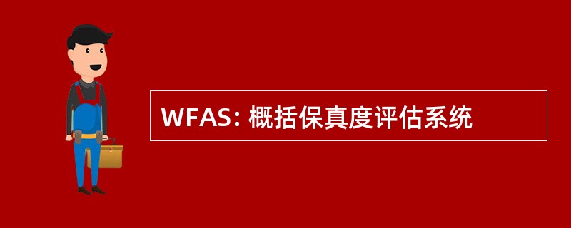 WFAS: 概括保真度评估系统