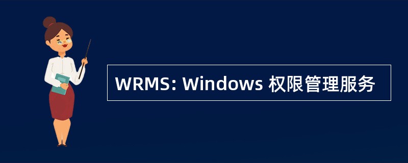 WRMS: Windows 权限管理服务