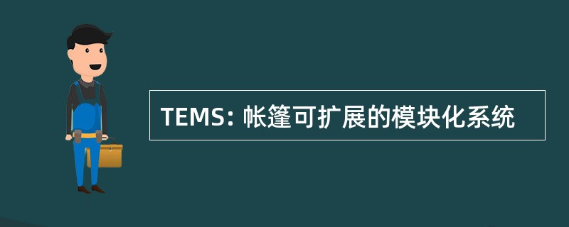 TEMS: 帐篷可扩展的模块化系统