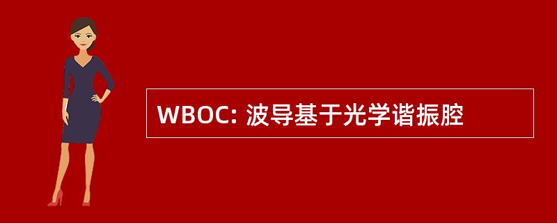 WBOC: 波导基于光学谐振腔