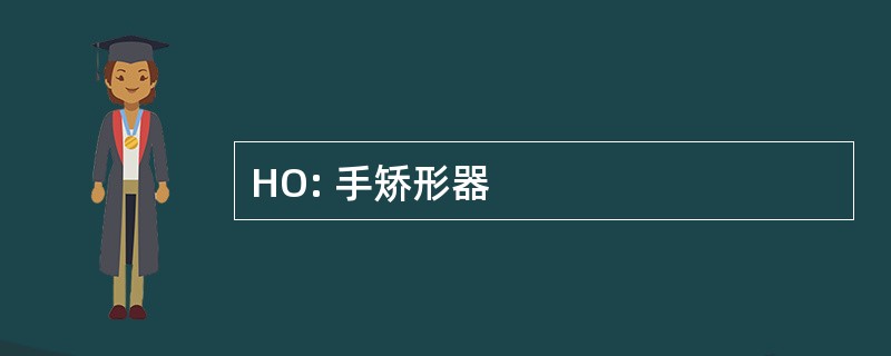 HO: 手矫形器