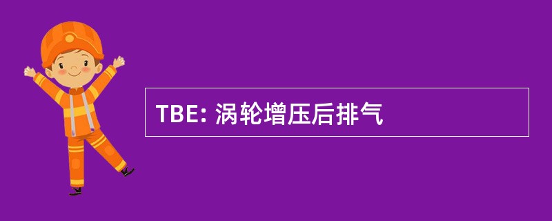 TBE: 涡轮增压后排气