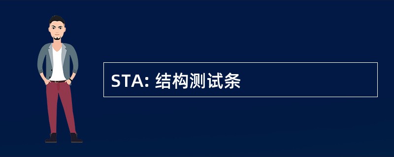 STA: 结构测试条