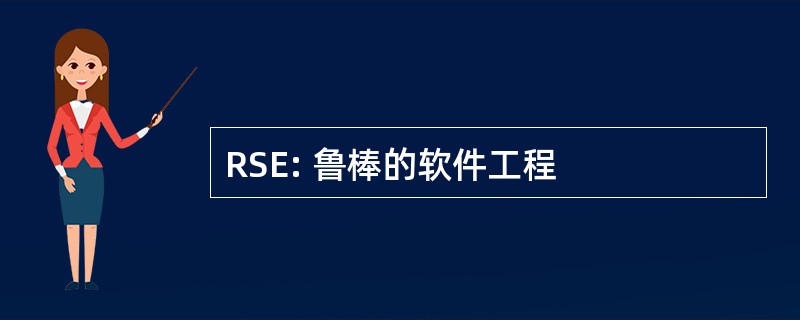 RSE: 鲁棒的软件工程