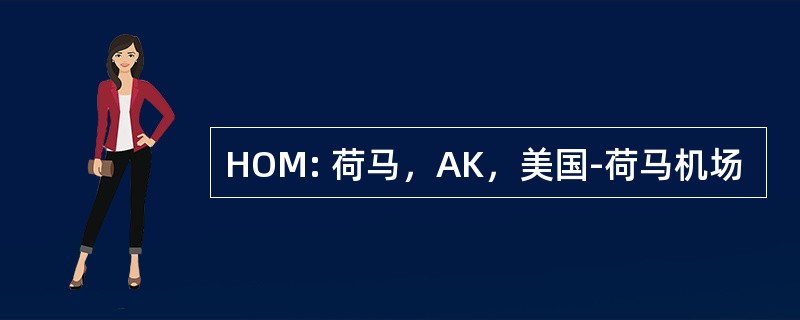 HOM: 荷马，AK，美国-荷马机场